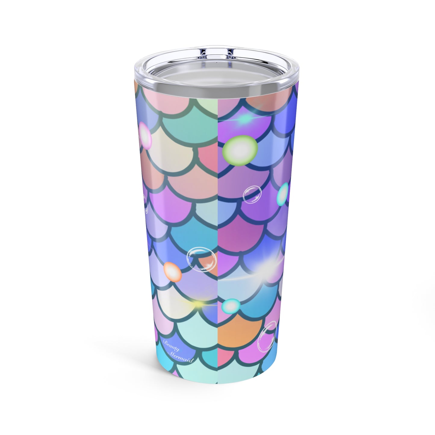 Mermaid & Bubble Shiny Tumbler 20oz Shiny