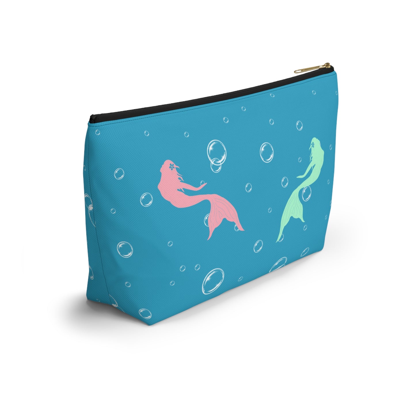 Personalized Mermaid Blue Ocean Pouch