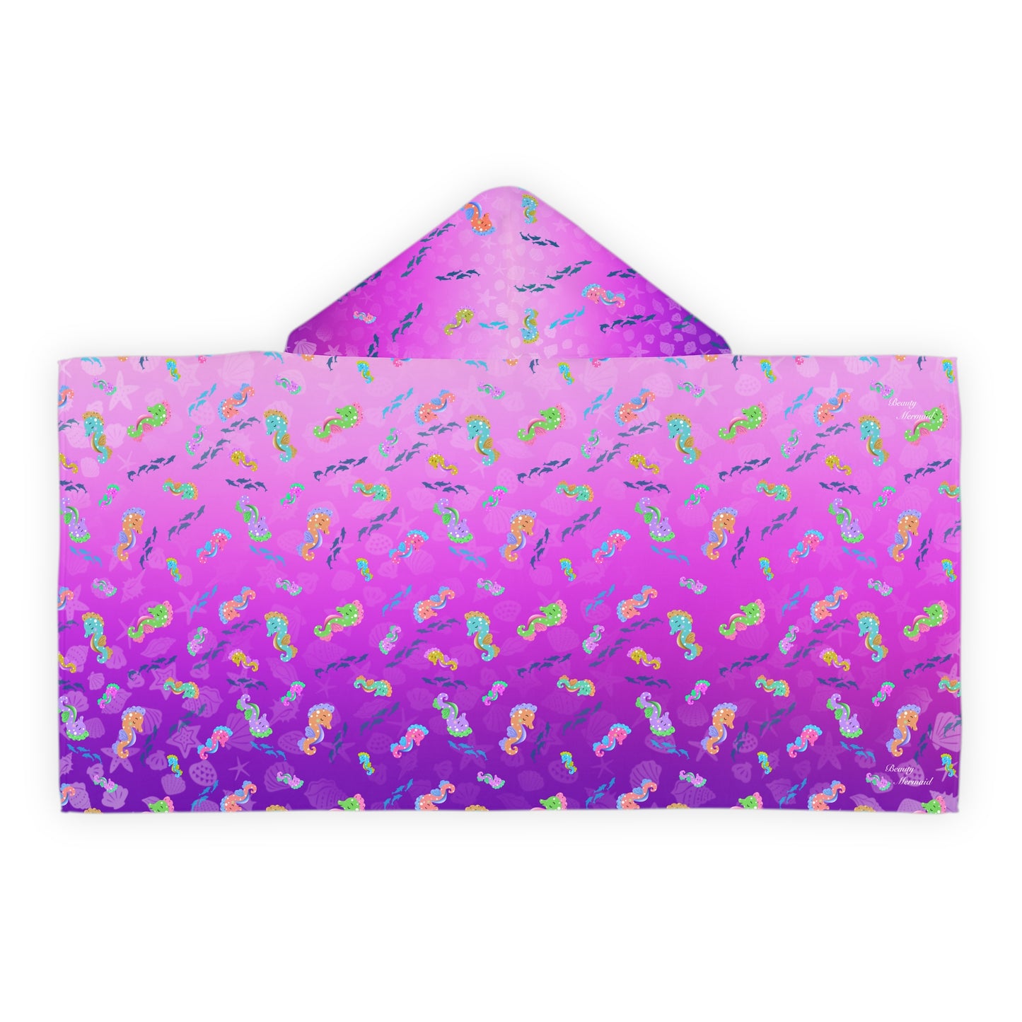 Seahorse Youth Hooded Towel