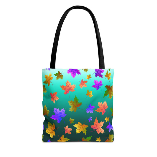 Green Maple Leaves Tote Bag