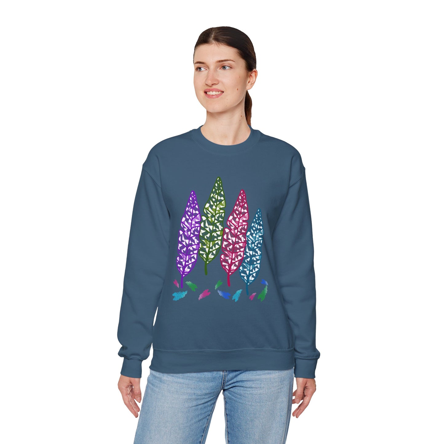 Tree Leaves Crewneck Sweatshirt