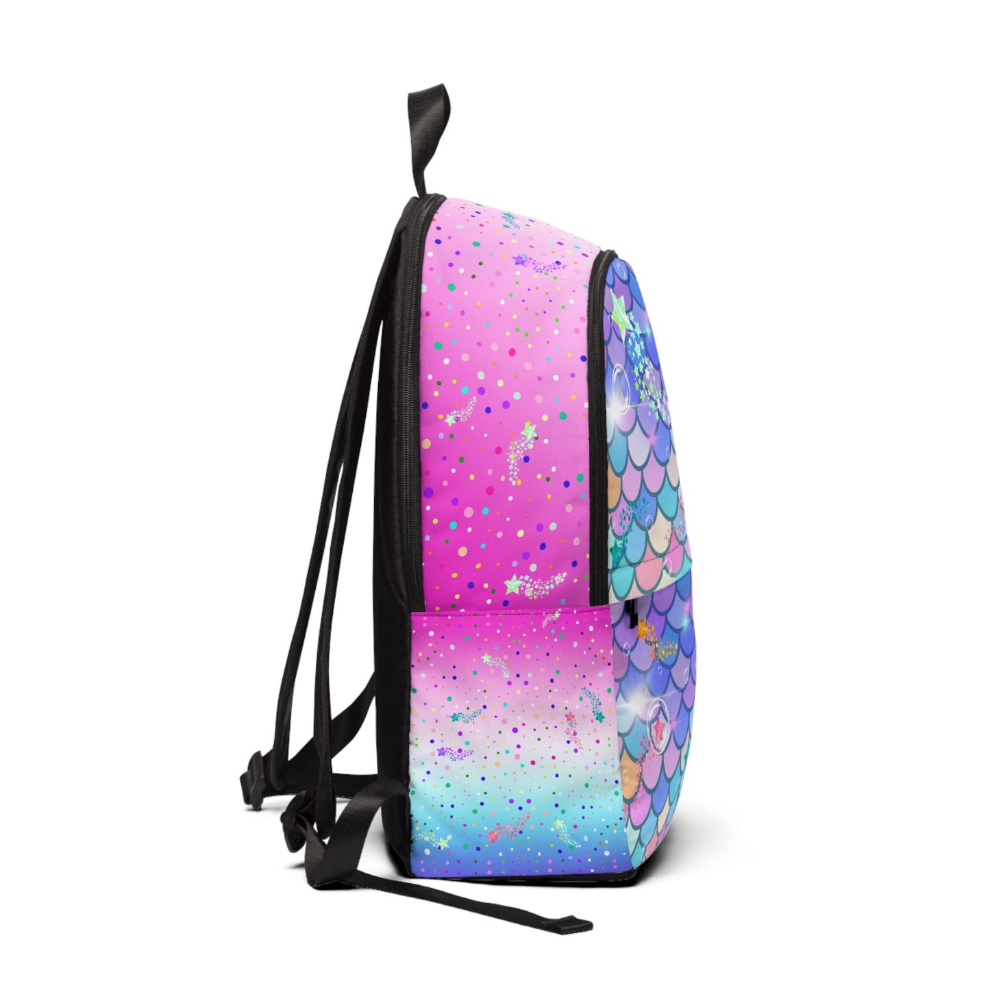 Mermaid Pink Blue Ocean Backpack