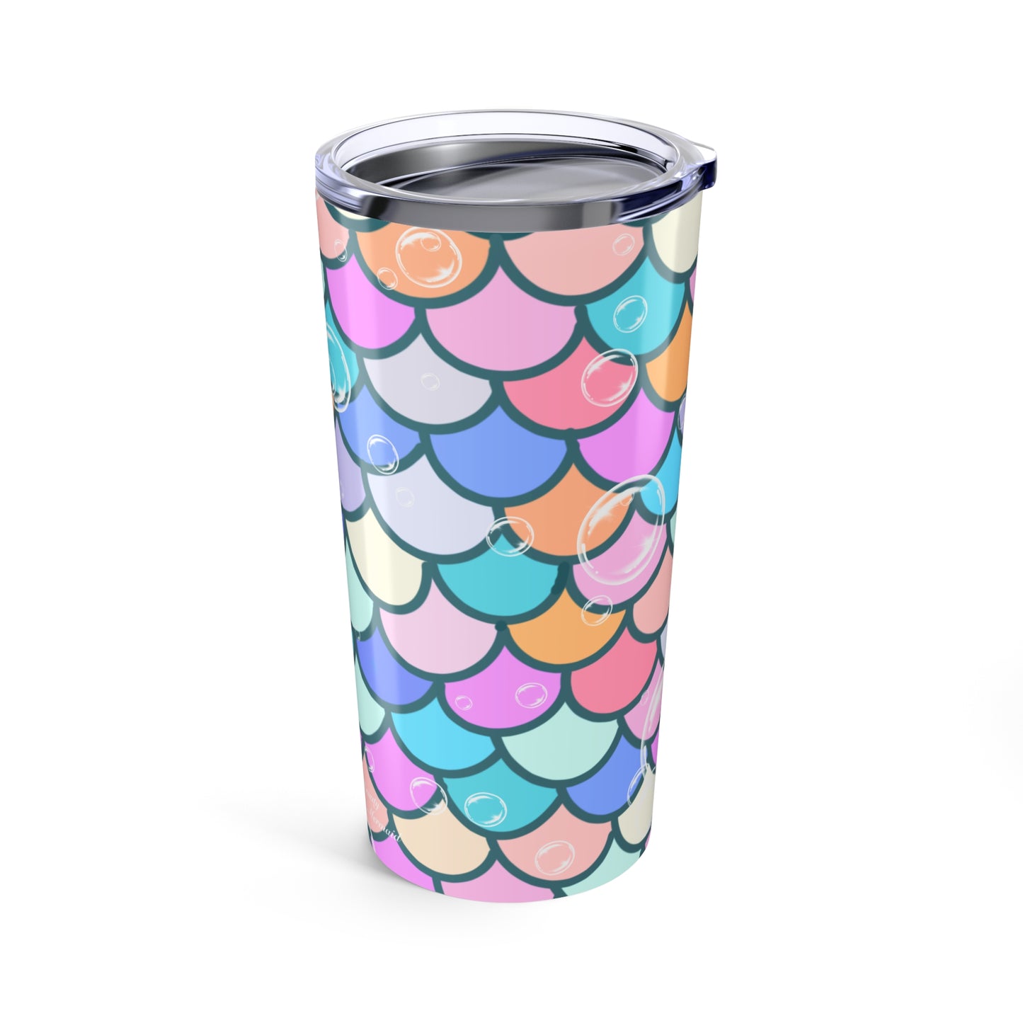 Mermaid Scales & Bubble Tumbler 20oz