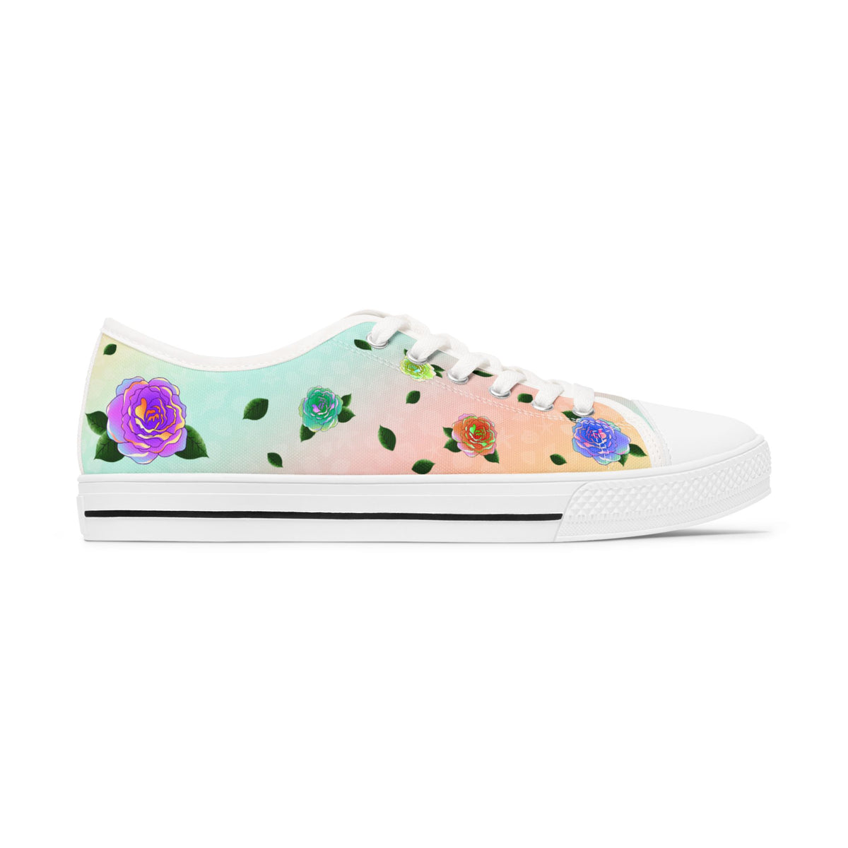 Rose Women's Sneakers Rainbow Garden