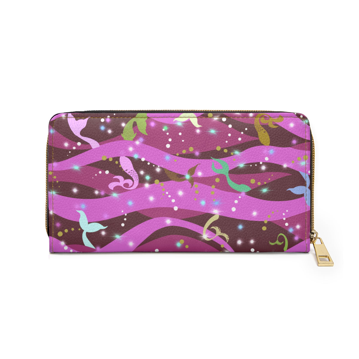 Mermaid Tails Zipper Wallet Pink