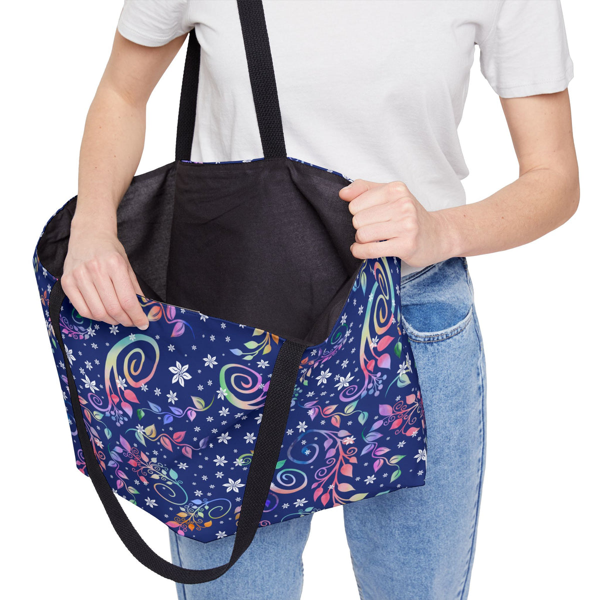 Colorful Floral Paisley Weekender Tote Bag