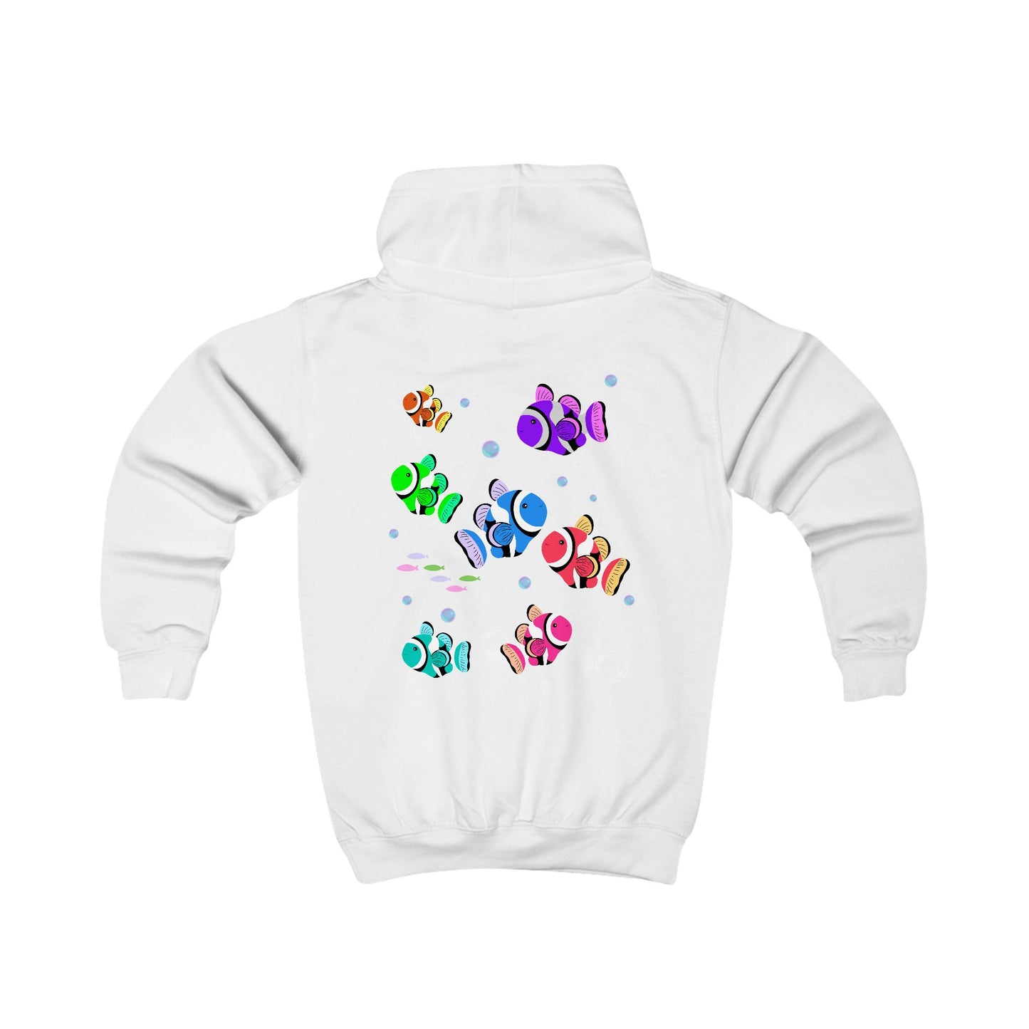 Colorful Clownfish Kids Hoodie