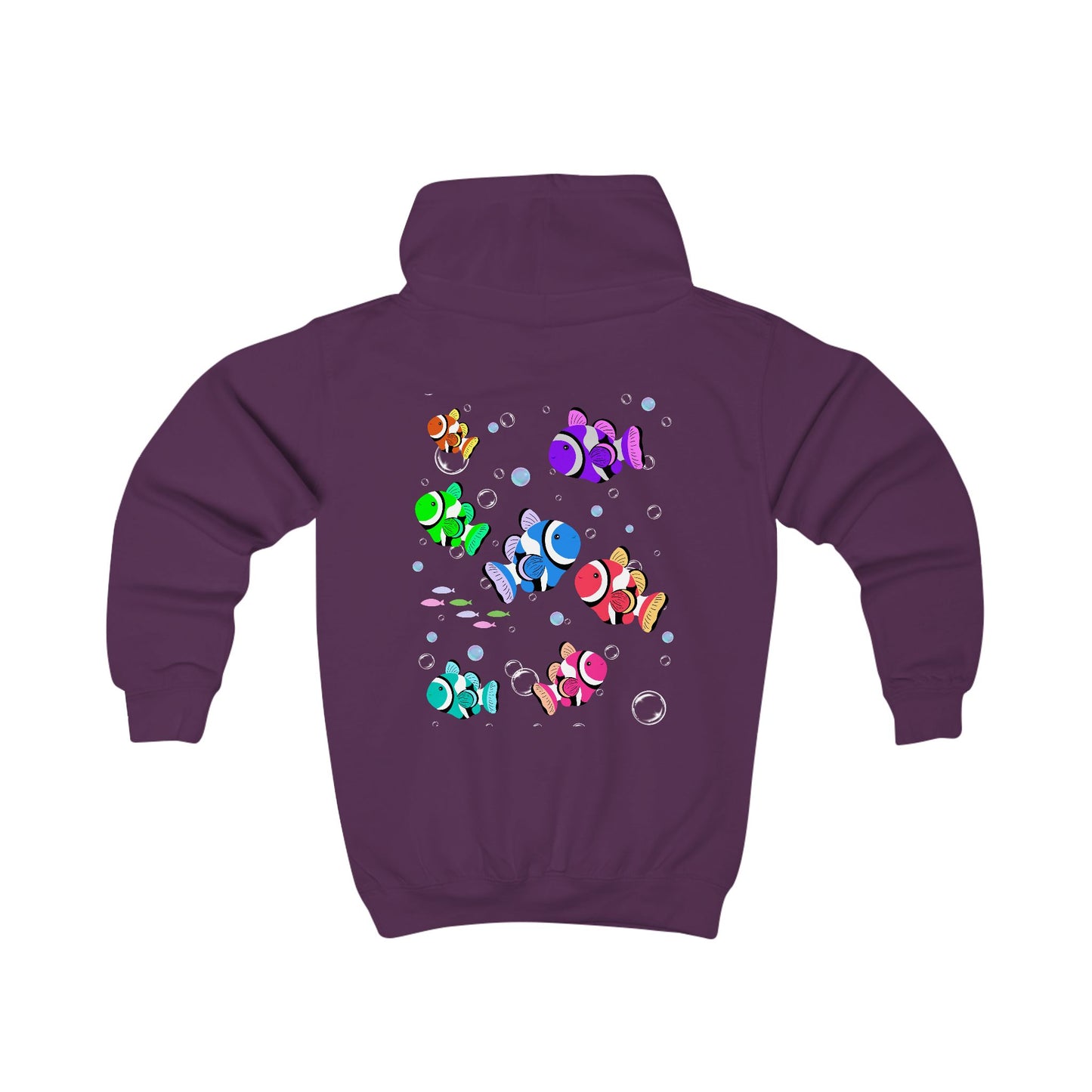 Colorful Clownfish Kids Hoodie