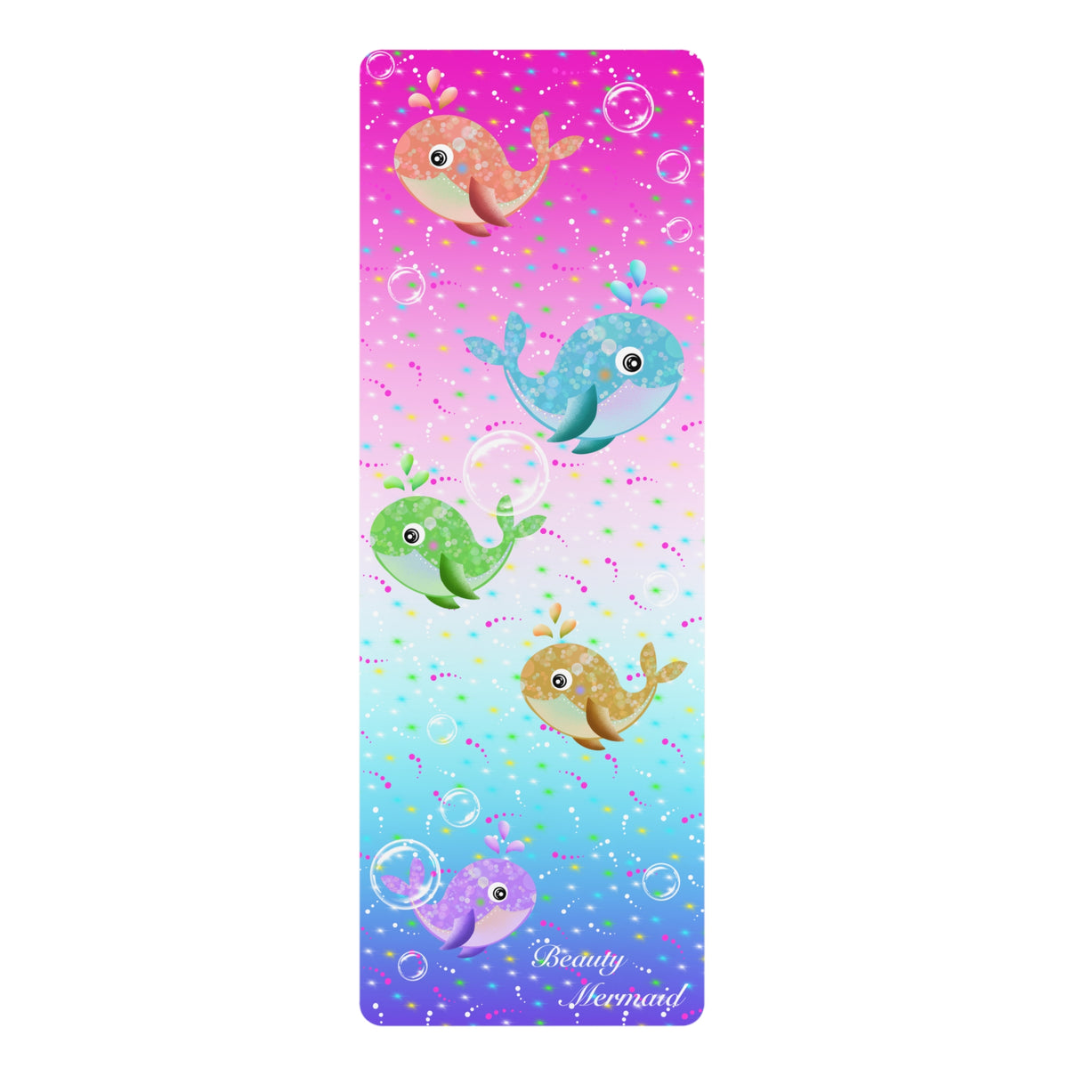 Colorful Whale Yoga Mat