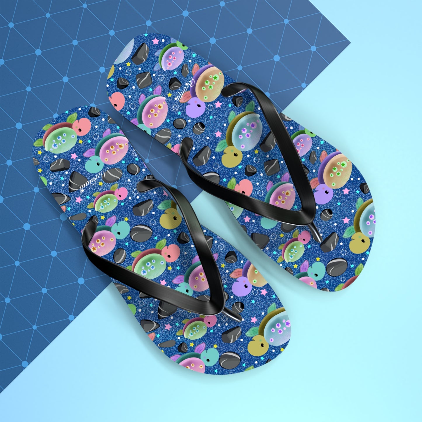 Turtle Flip Flops Deep Blue Sea