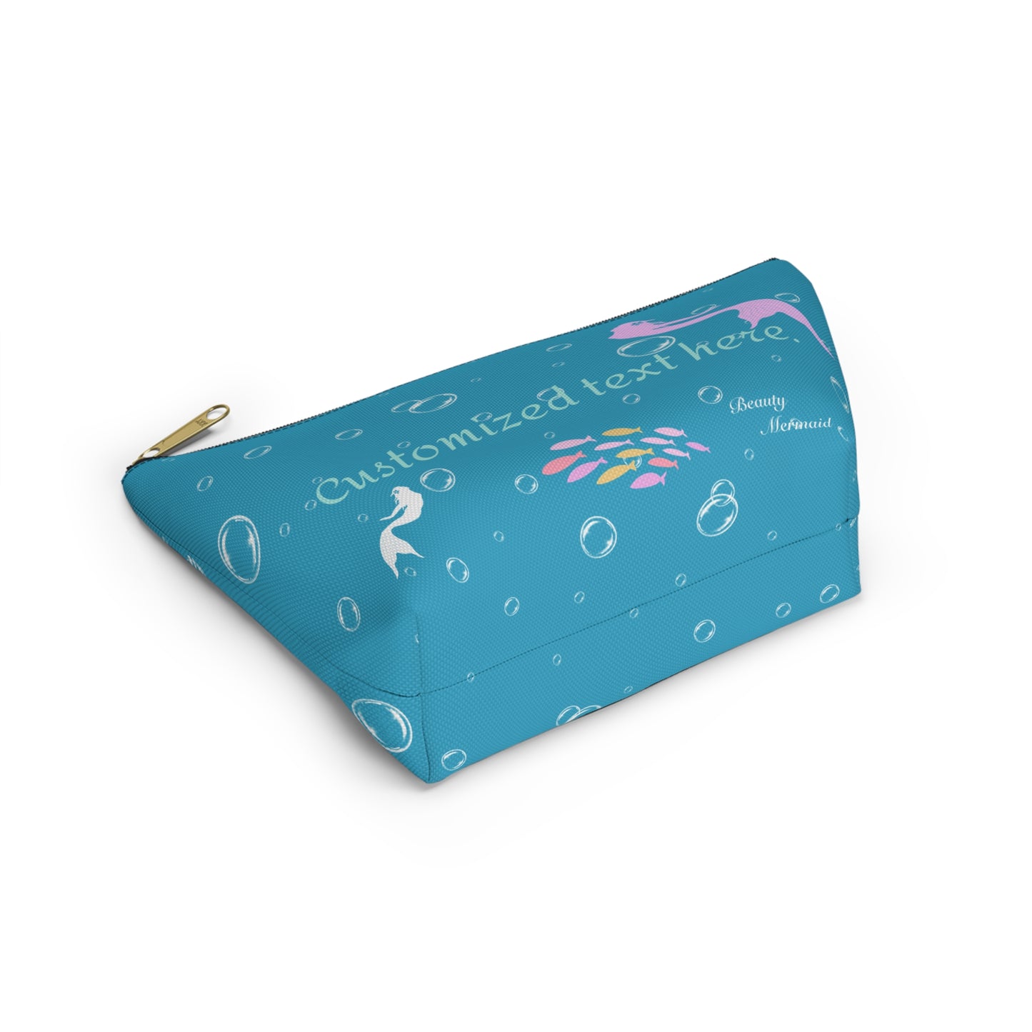 Personalized Mermaid Blue Ocean Pouch