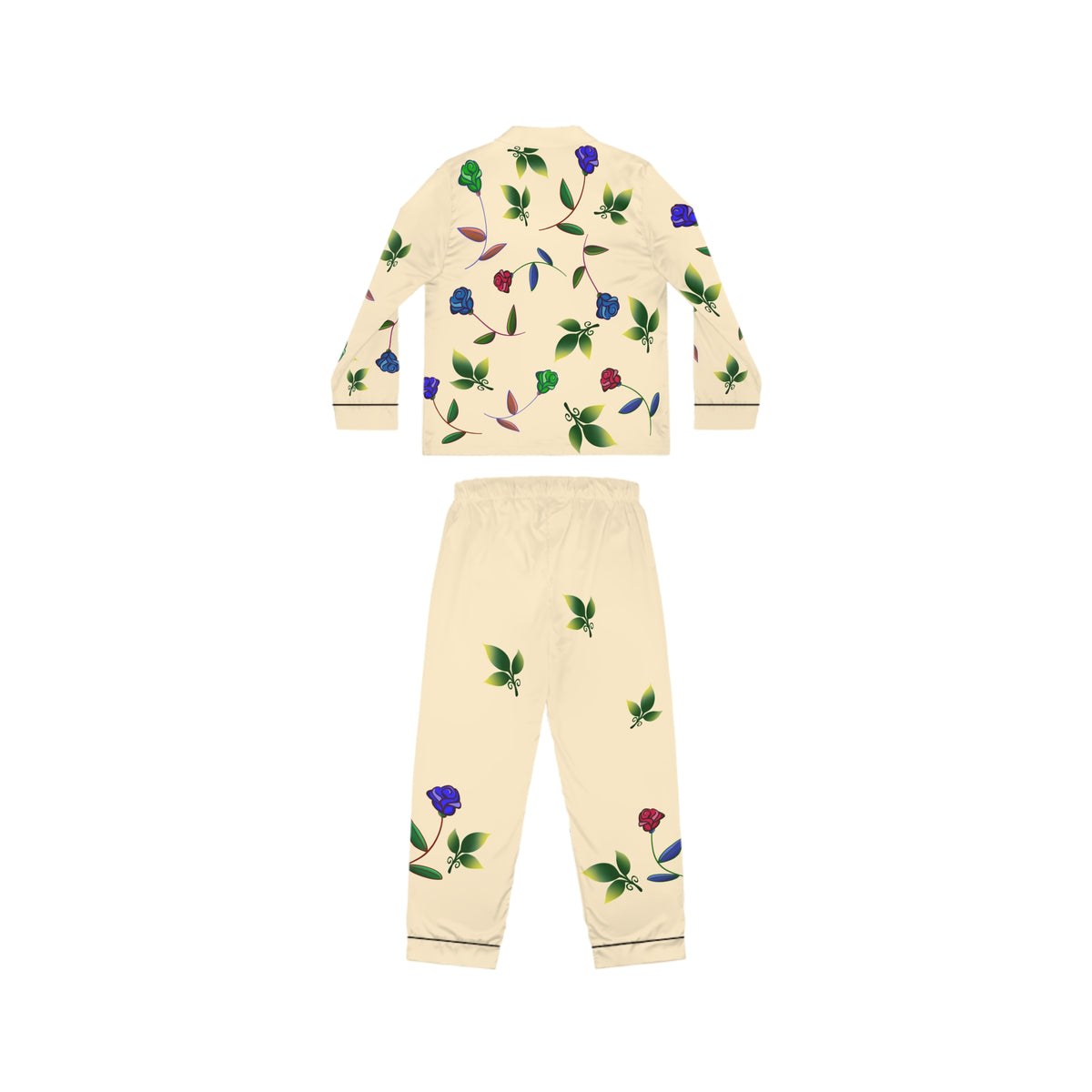 Rose Satin Pajama Yellow