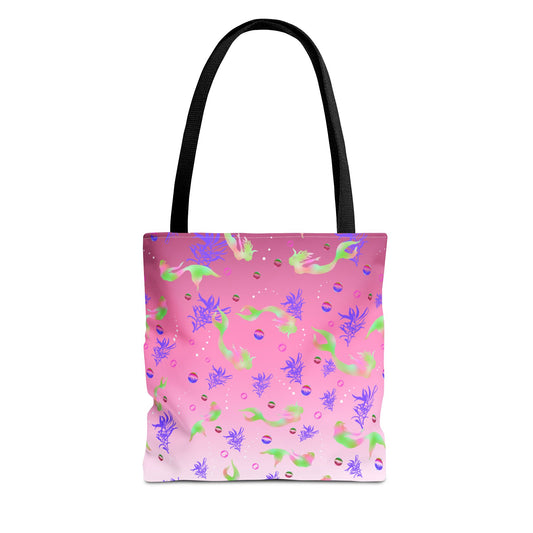 Pink Mermaid Tote Bag