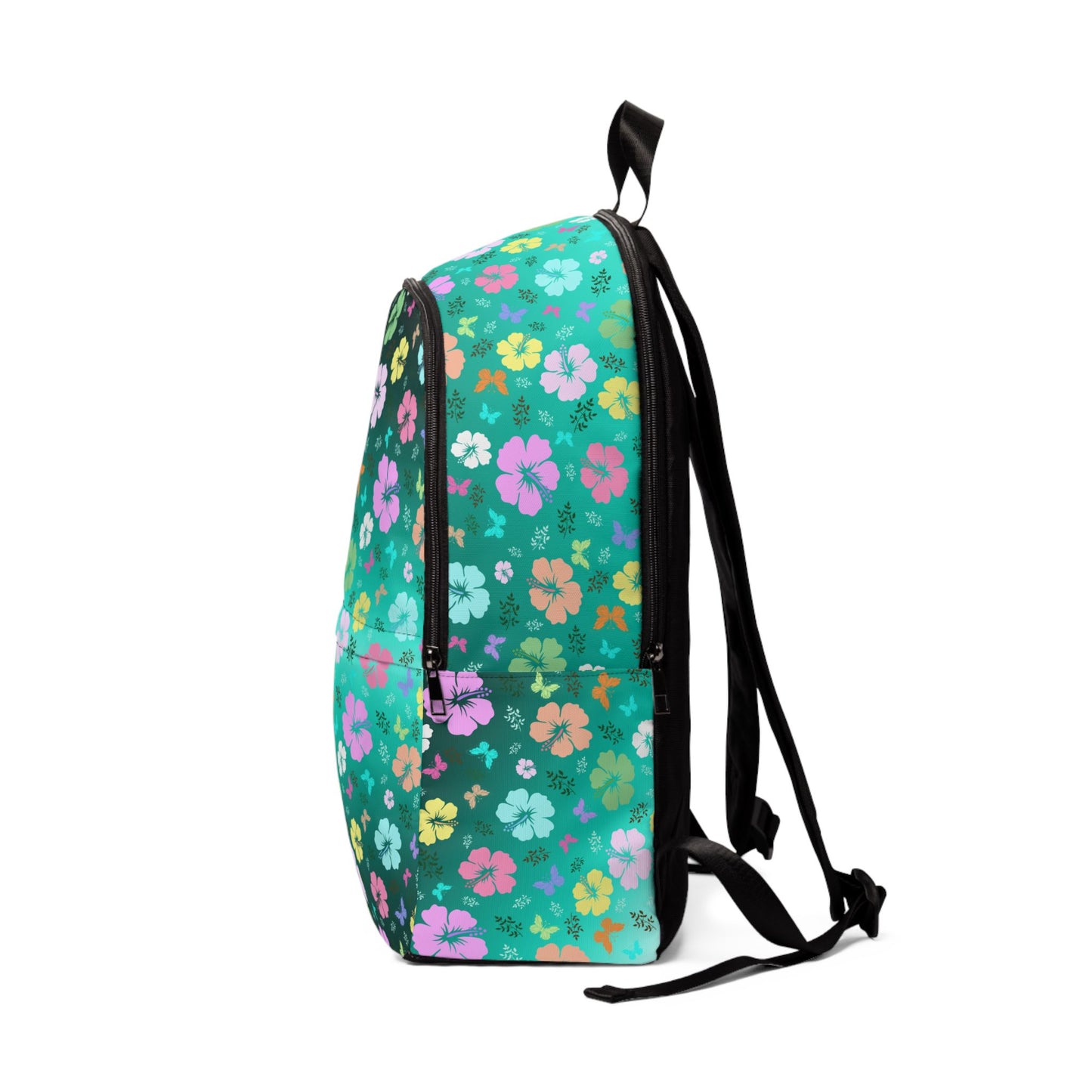 Green Gradient Floral Backpack