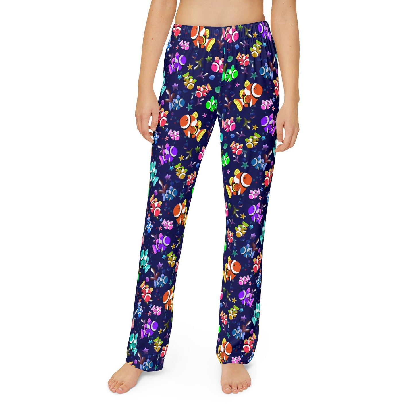 Colorful Clownfish Kids Pajama Pants