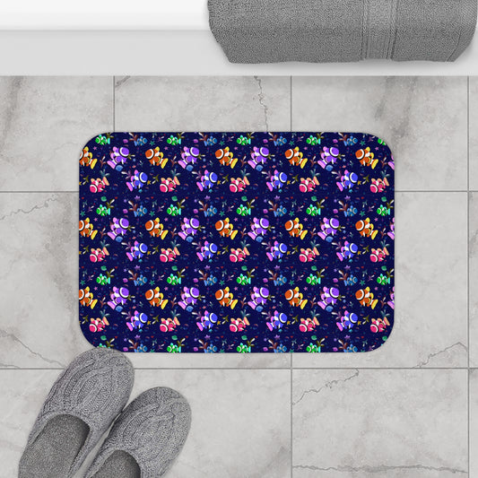 Colorful Clownfish Bath Mat