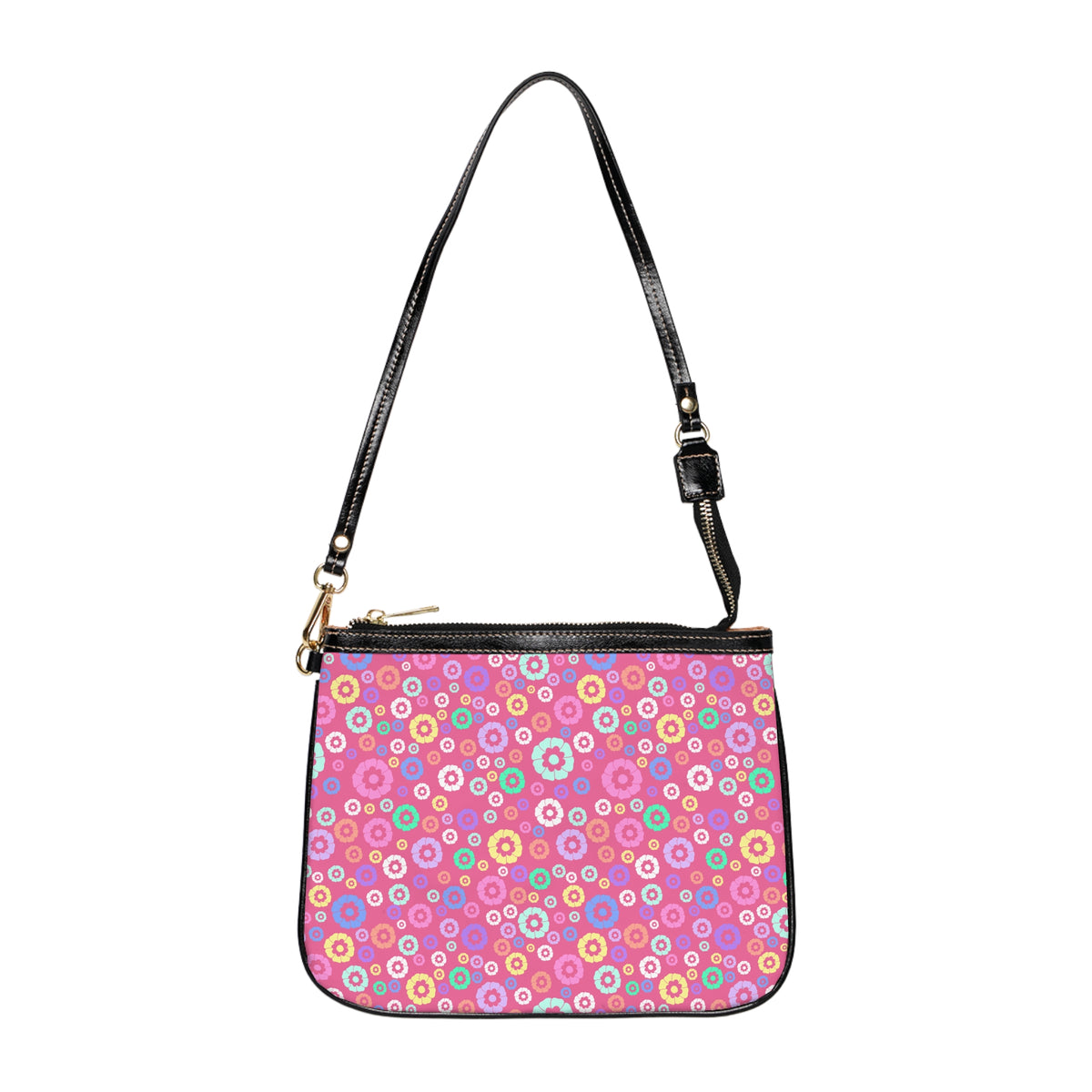 Pink Flower Shoulder Bag