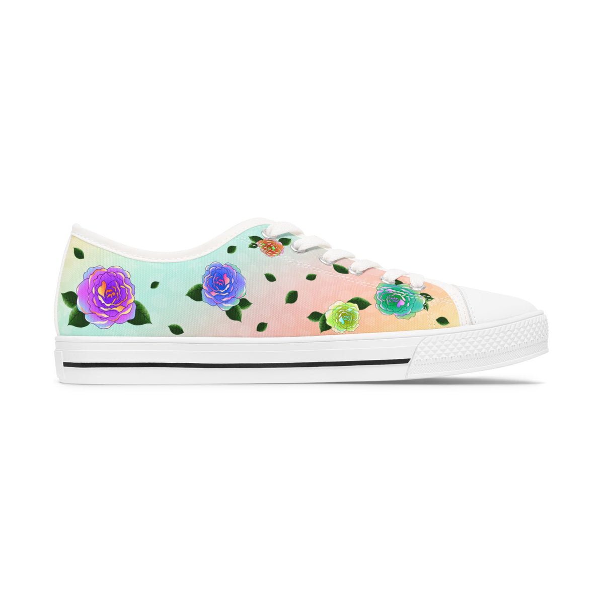 Rose Women's Sneakers Rainbow Garden