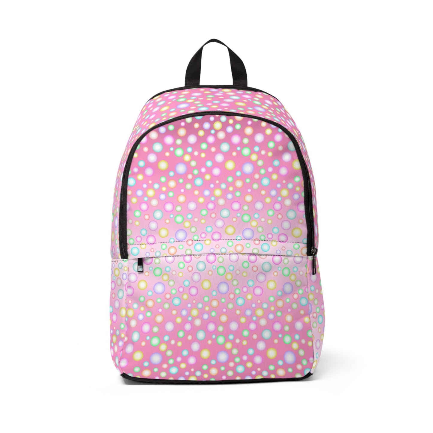 Pink Colorful Bubbles Backpack