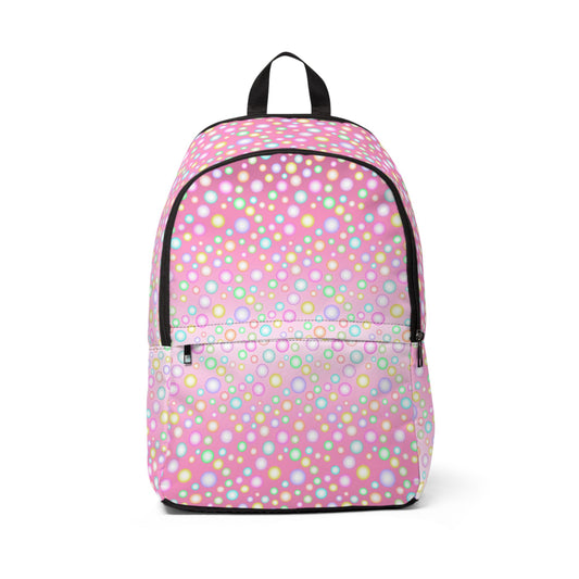 Pink Colorful Bubbles Backpack