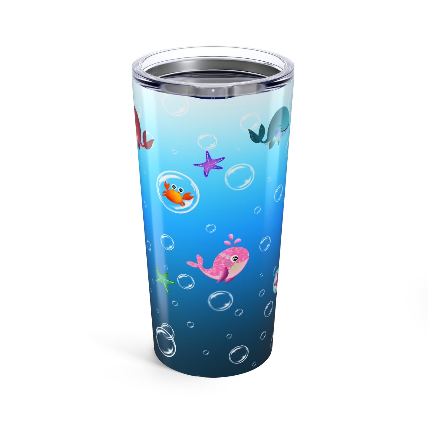 Playful Ocean Animals Tumbler 20oz