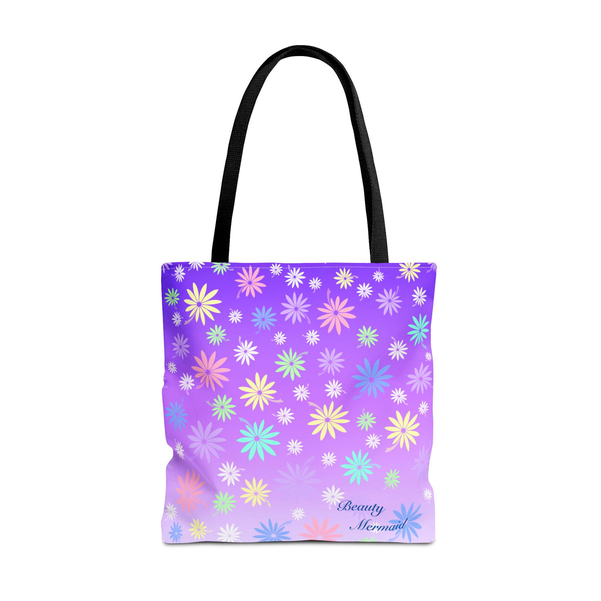 Purple Floral Tote Bag