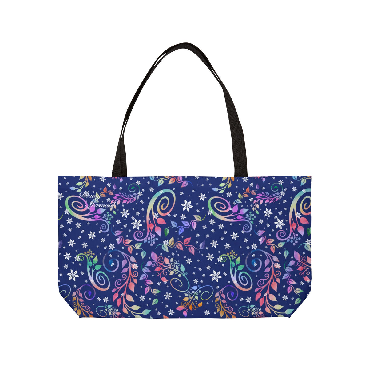 Colorful Floral Paisley Weekender Tote Bag