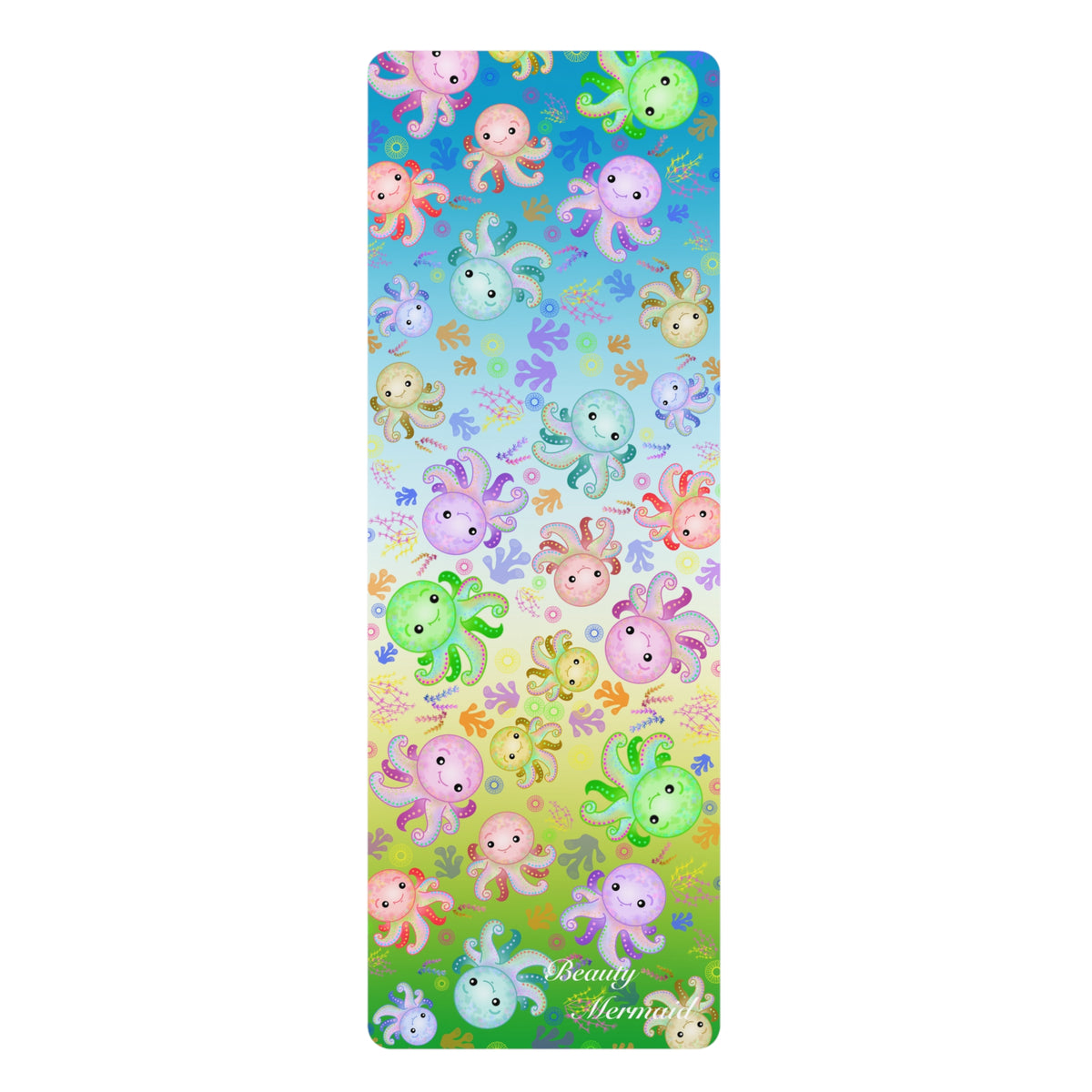 Octopus Rainbow Yoga Mat