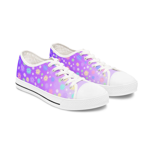 Flowers Women's Sneakers Purple