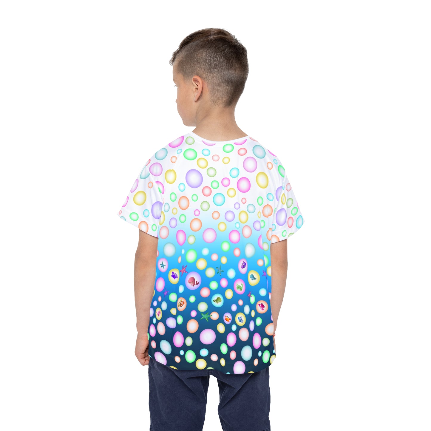 Bubbles Sea Animals Kids Sports Jersey