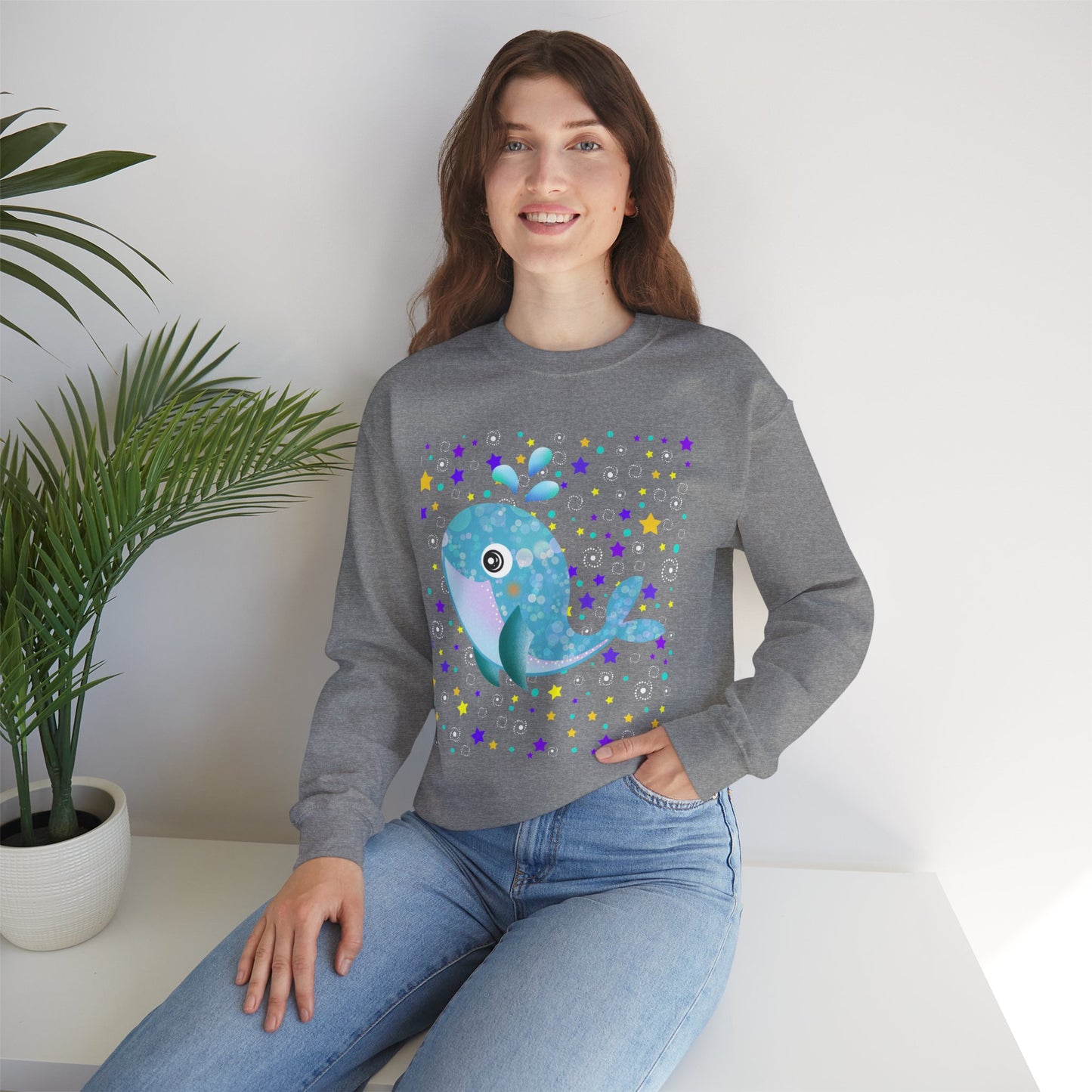 Whale Crewneck Sweatshirt