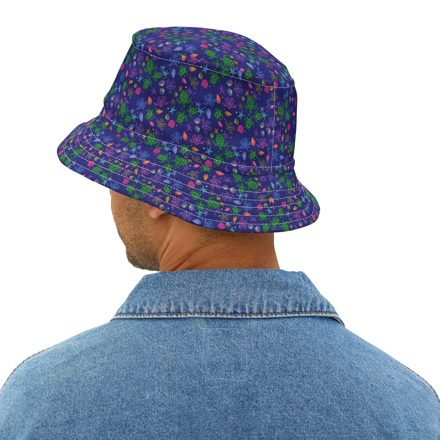 Turtle Bucket Hat Blue Sea