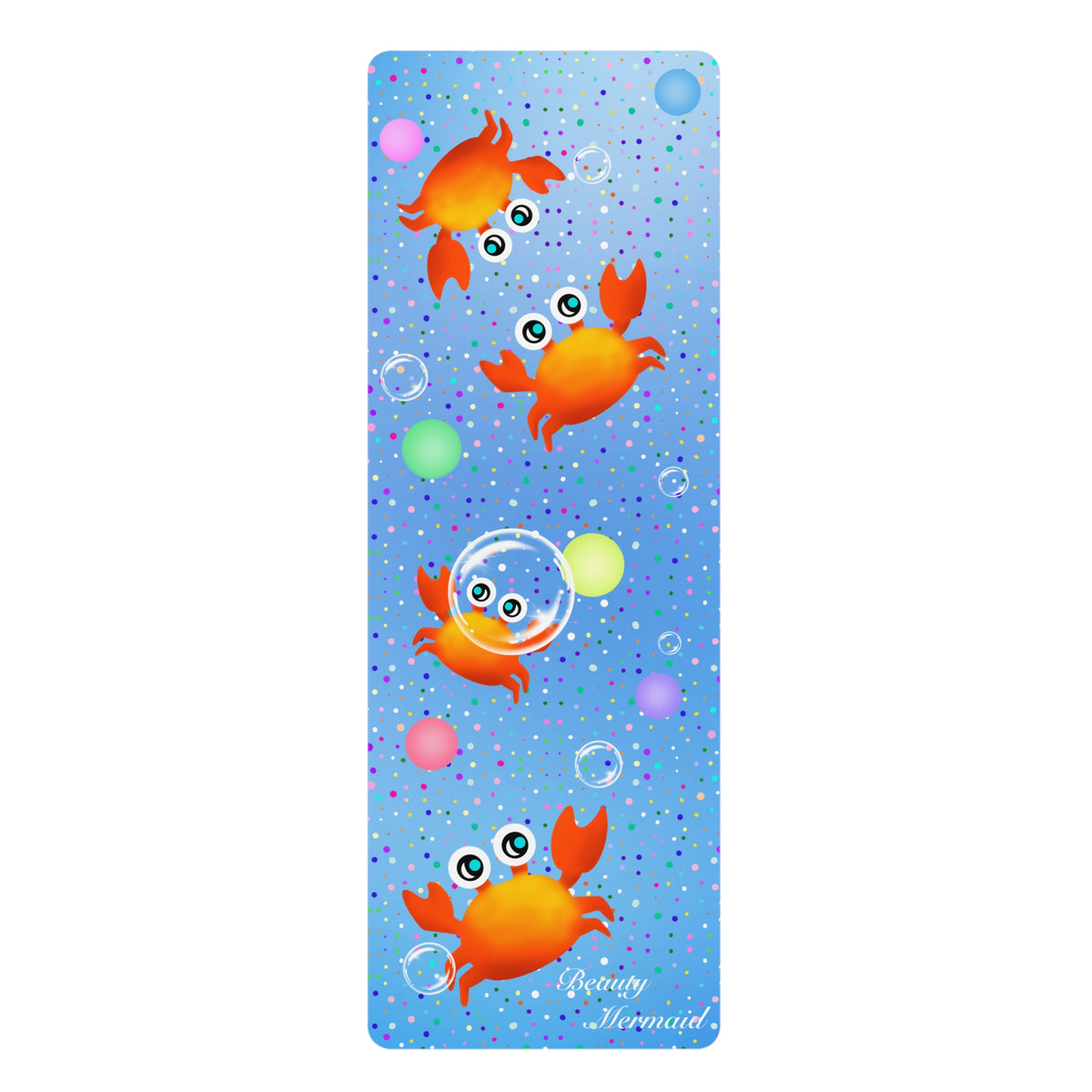 Crabs Bubbles Yoga Mat