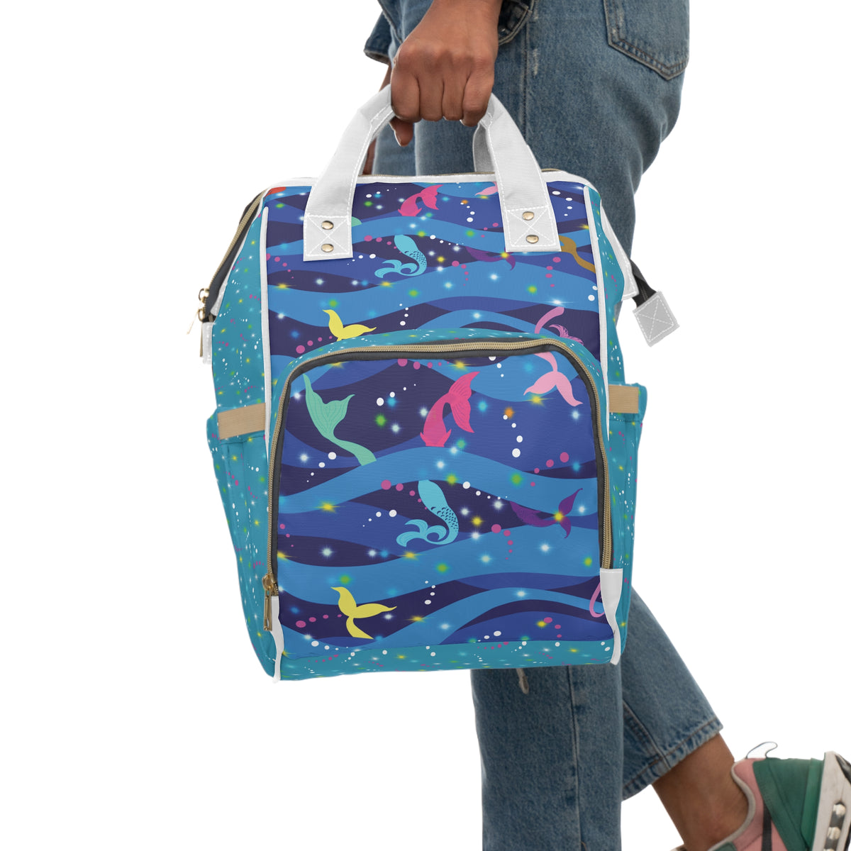 Diaper Backpack Mermaid Tail
