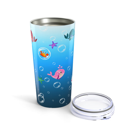 Playful Ocean Animals Tumbler 20oz