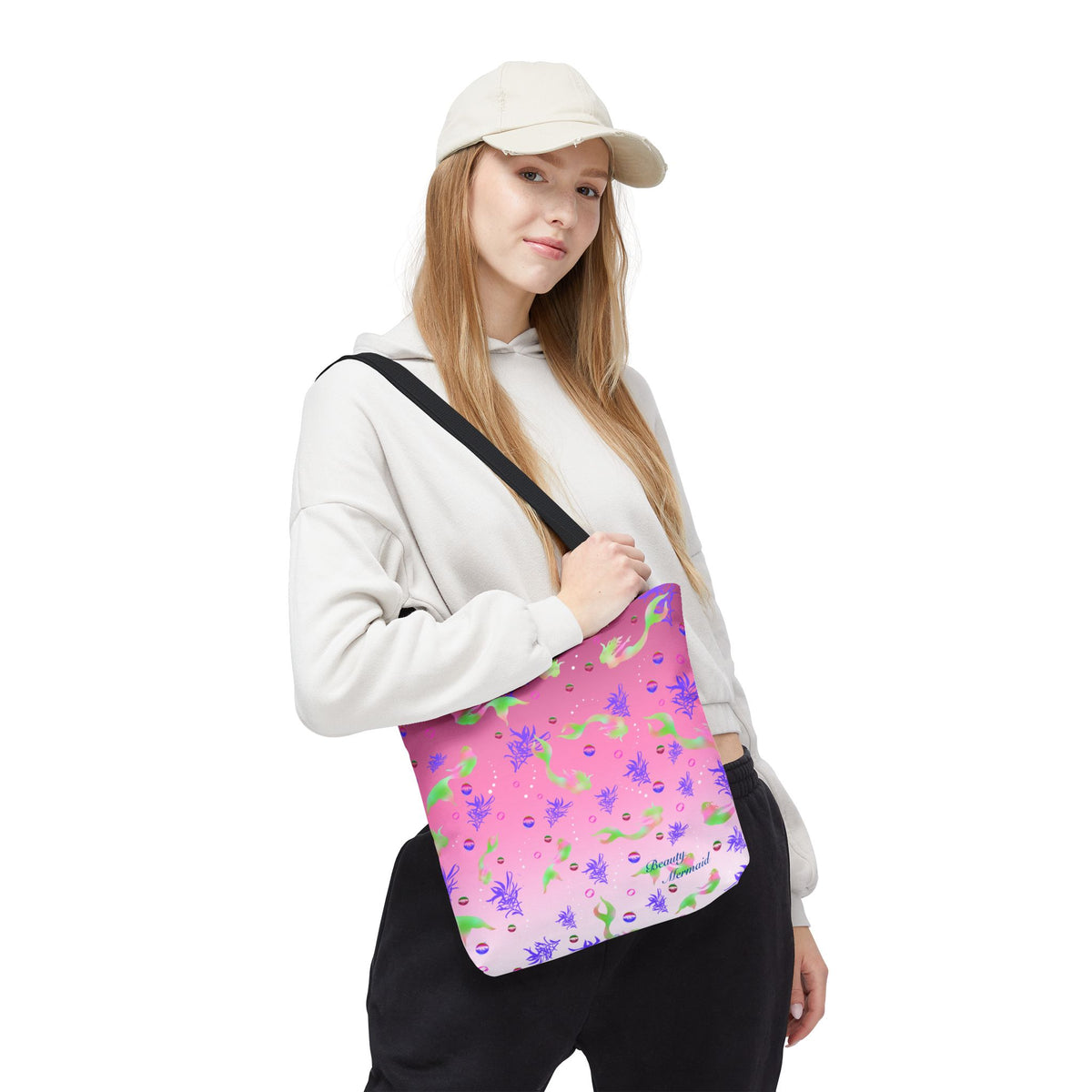 Pink Mermaid Tote Bag