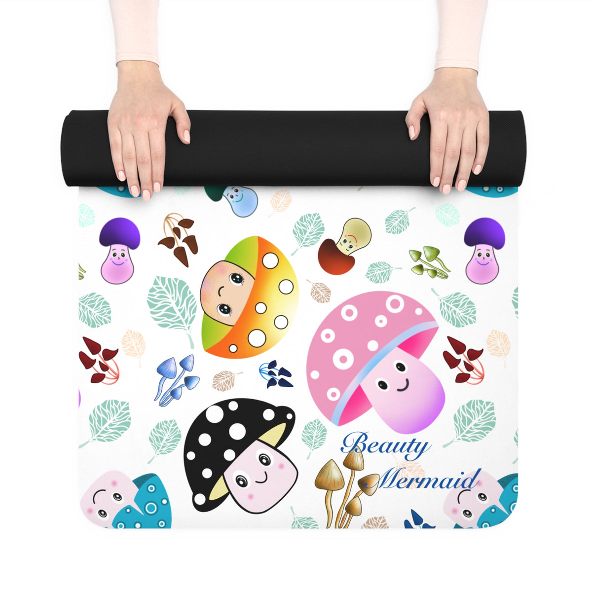 Mushroom White Yoga Mat