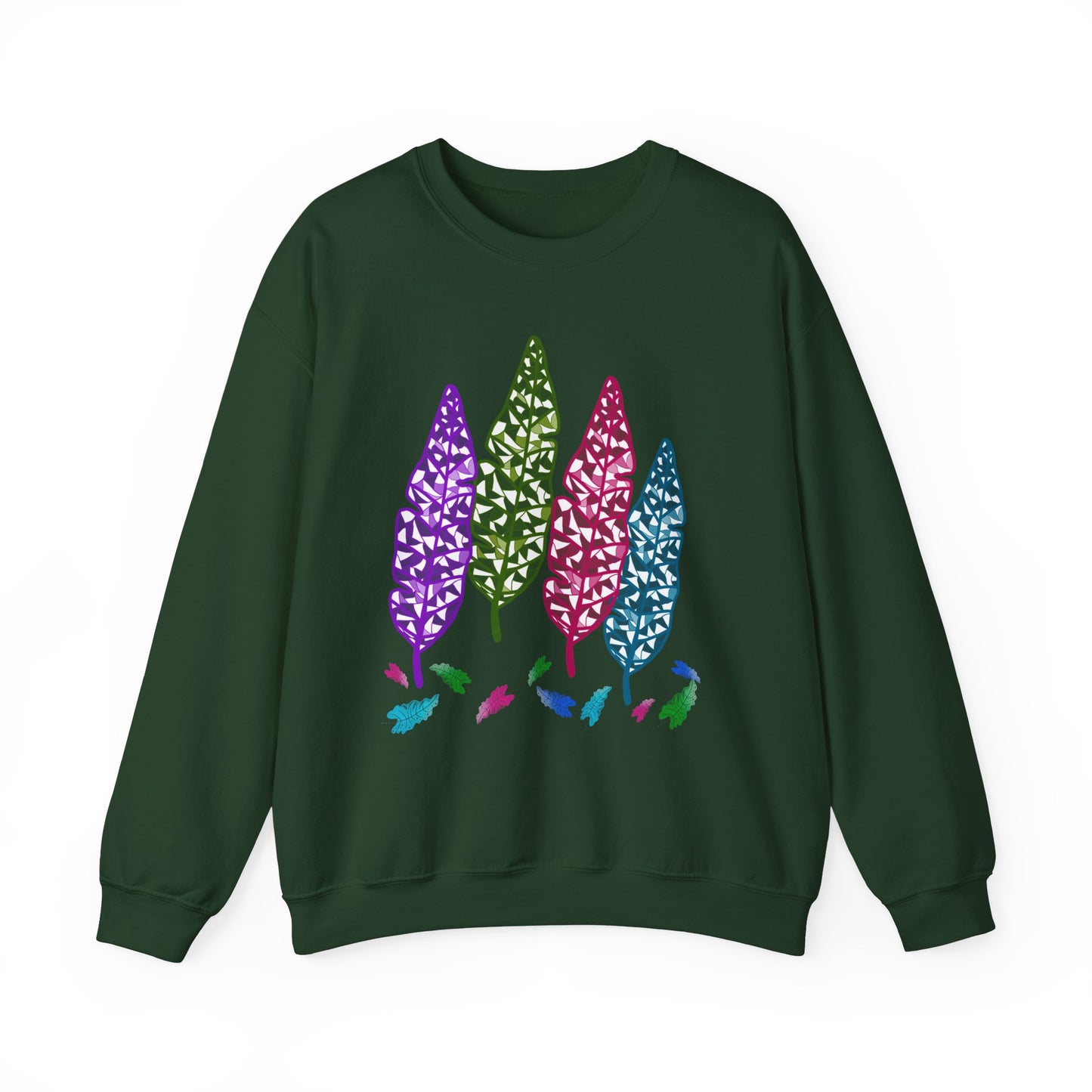 Tree Leaves Crewneck Sweatshirt