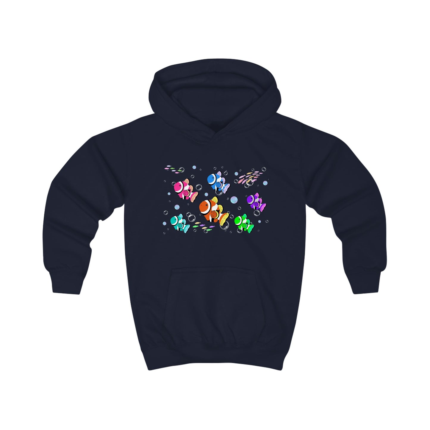 Colorful Clownfish Kids Hoodie