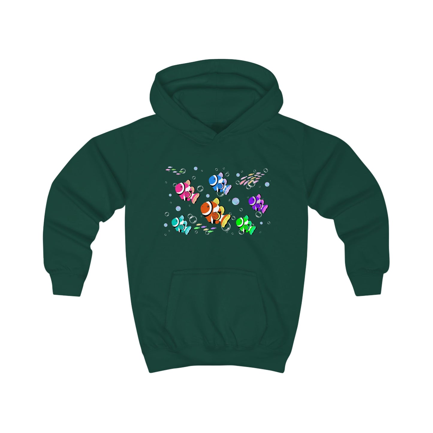 Colorful Clownfish Kids Hoodie