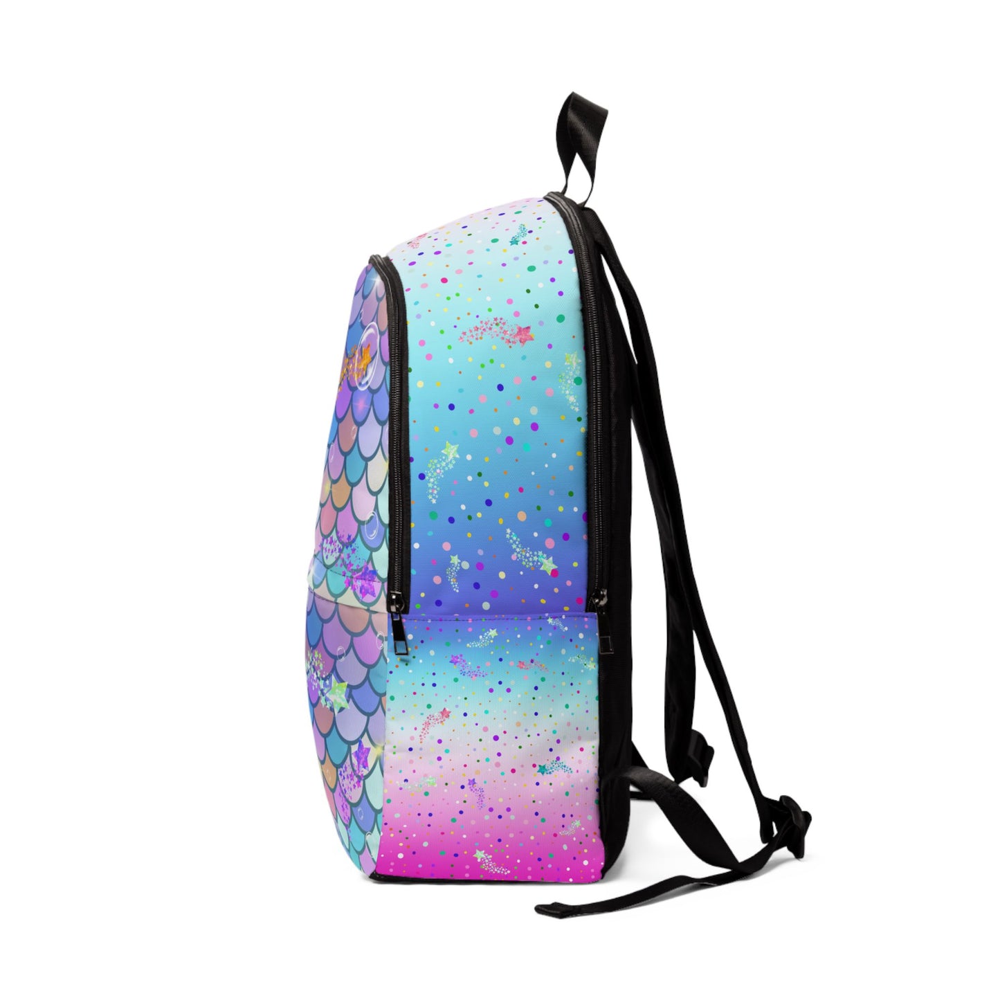 Mermaid Pink Blue Ocean Backpack