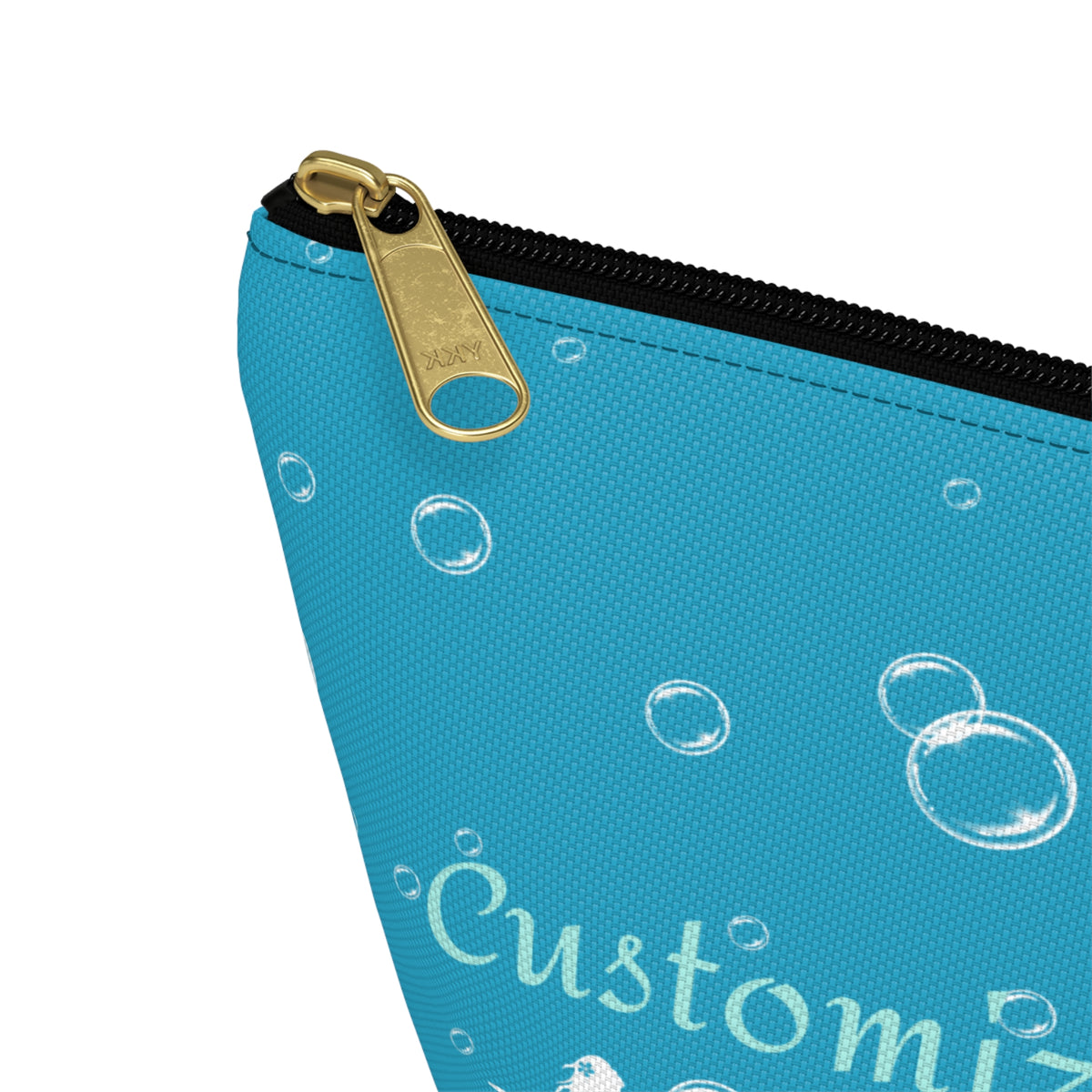 Personalized Mermaid Blue Ocean Pouch