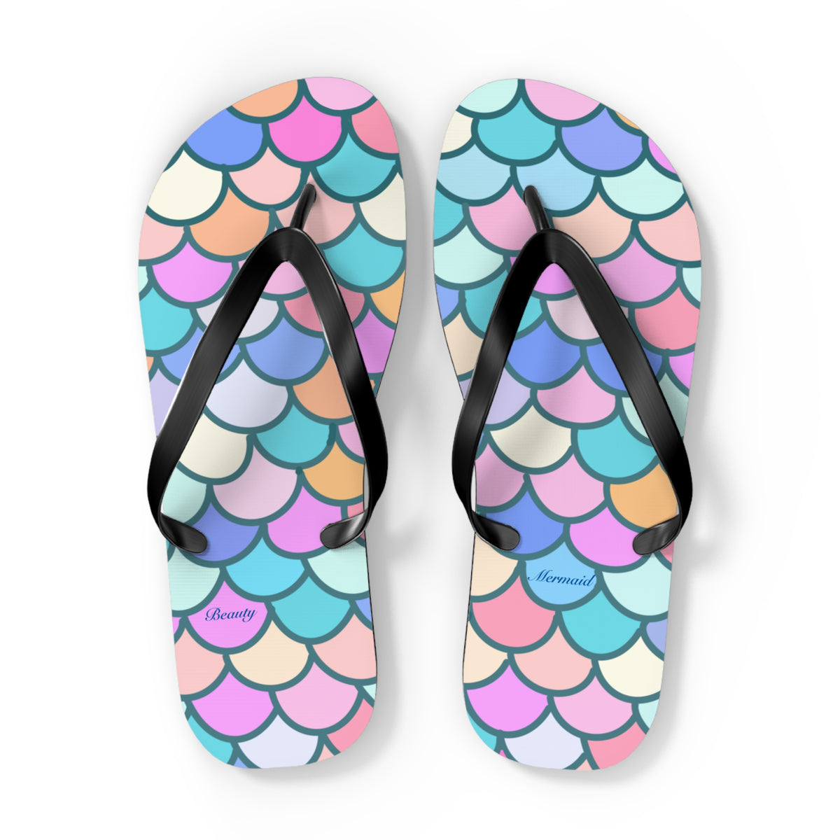 Mermaid Scale Flip Flops