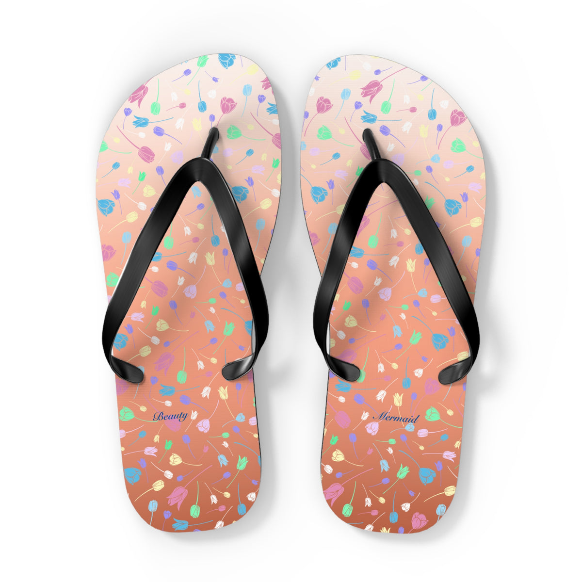 Tulip Orange Flip Flops