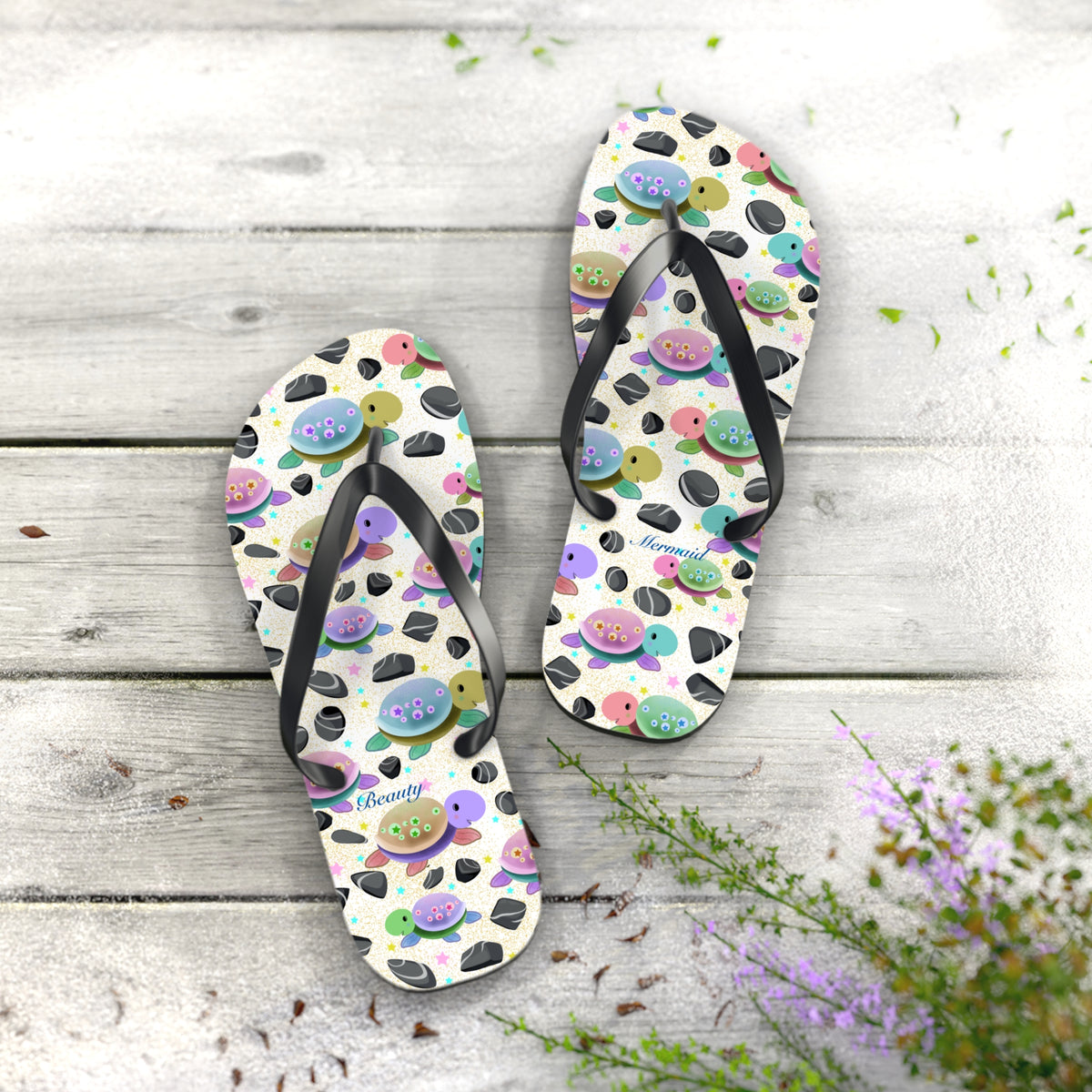 Turtle Flip Flops Yellow Sand