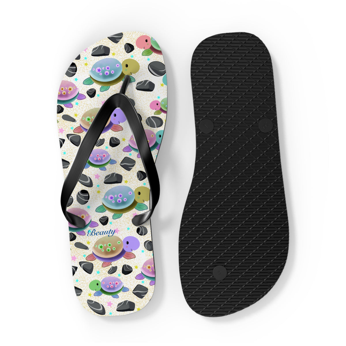 Turtle Flip Flops Yellow Sand