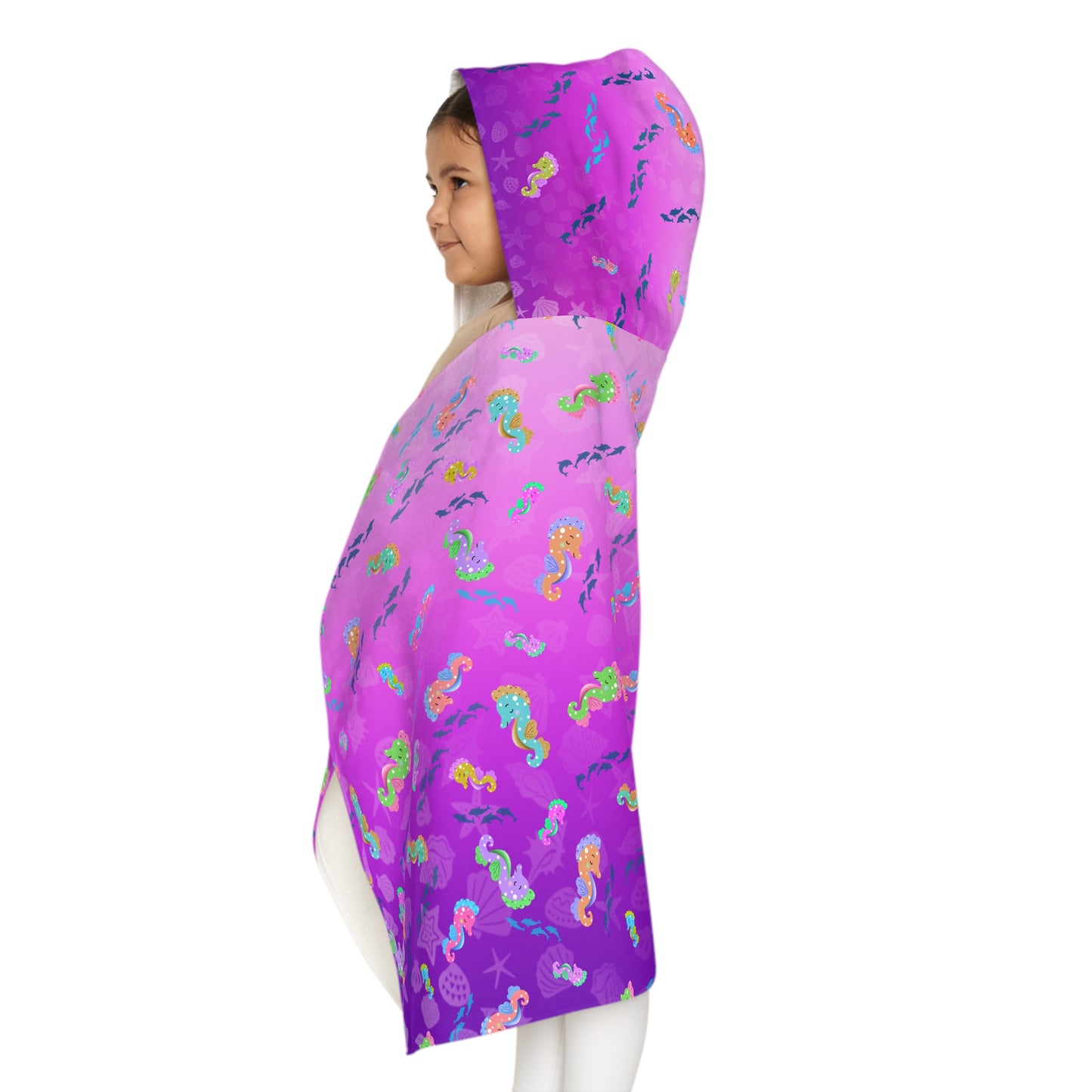 Seahorse Youth Hooded Towel
