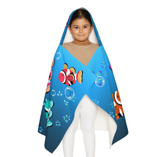 Colorful Clownfish Youth Hooded Towel