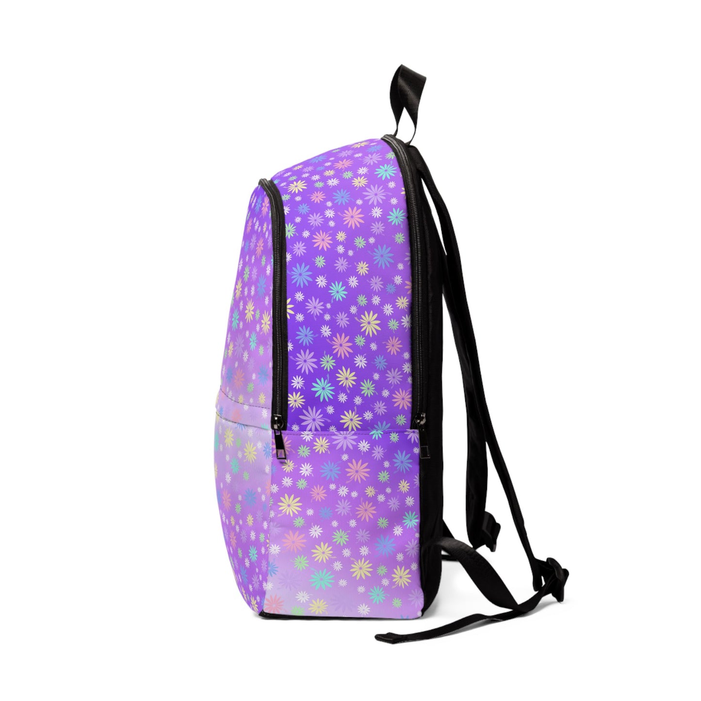 Colorful Floral Purple Backpack