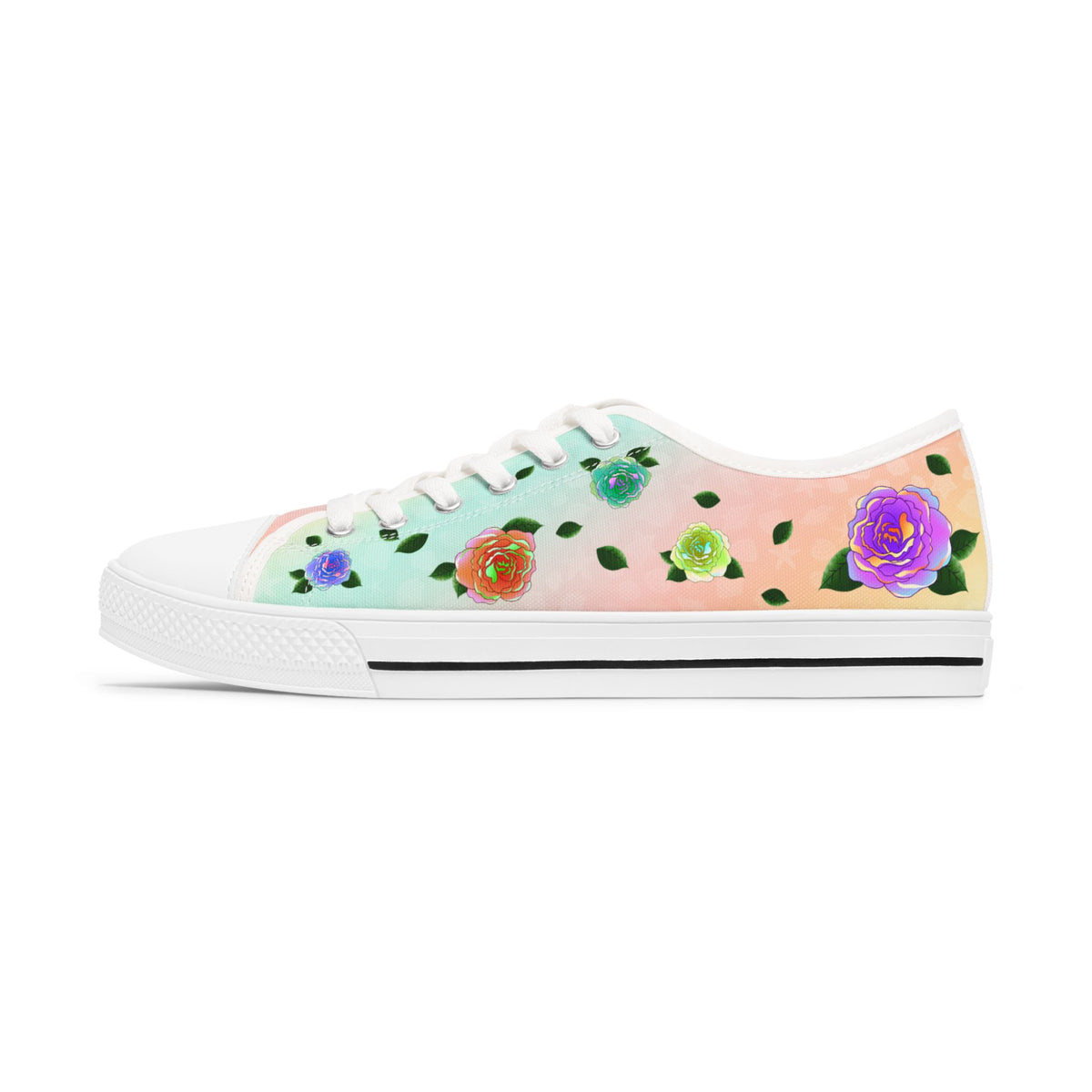Rose Women's Sneakers Rainbow Garden